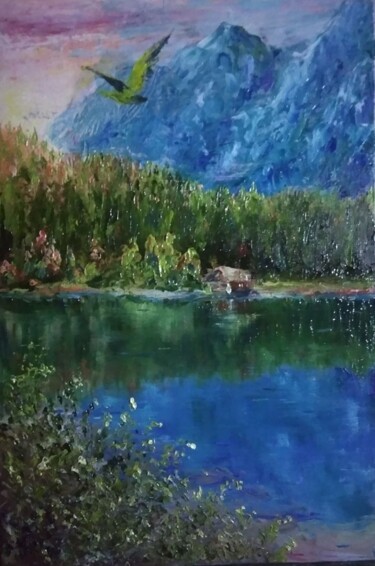 Painting titled "Peinture à l'huile…" by Sergiy Tsymbalov, Original Artwork, Oil