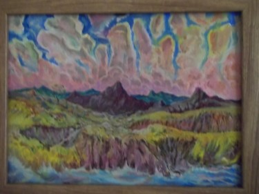 Картина под названием "Вулкан на Карадаге" - Серджио Софронофф, Подлинное произведение искусства, Масло