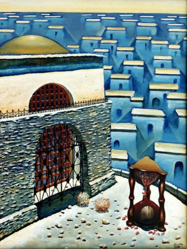 Peinture intitulée "Eurasian-time" par Serg  Roy, Œuvre d'art originale, Huile
