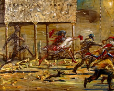 Malerei mit dem Titel "Final V ( Crossing…" von Serg  Roy, Original-Kunstwerk, Öl