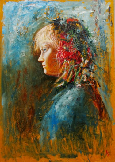Pintura intitulada "Flora" por Serg  Roy, Obras de arte originais, Óleo