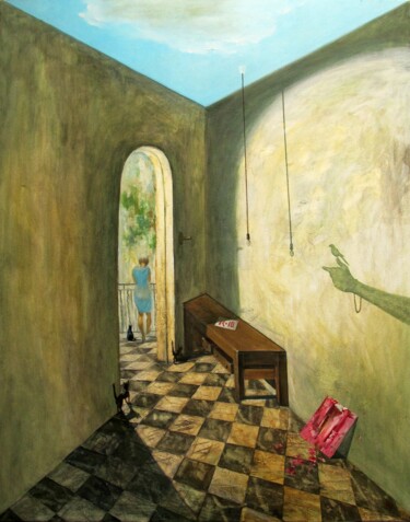 Peinture intitulée "ROOM WITH A VERY SH…" par Serg  Roy, Œuvre d'art originale, Huile
