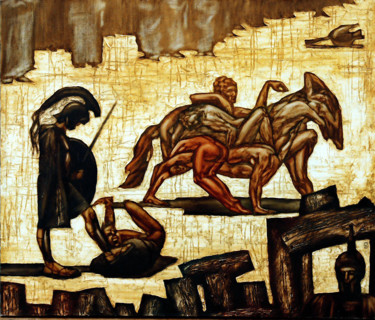 Malarstwo zatytułowany „Atrium” autorstwa Serg  Roy, Oryginalna praca, Olej