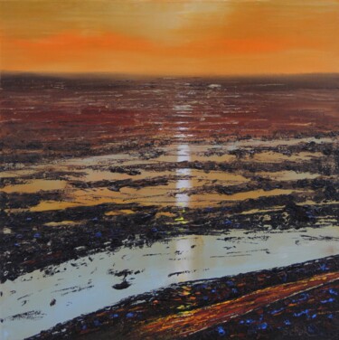 Painting titled "April Wetlands" by Serguei Borodouline, Original Artwork, Oil