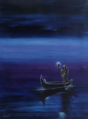 Pittura intitolato "Carrier" da Serguei Borodouline, Opera d'arte originale, Olio