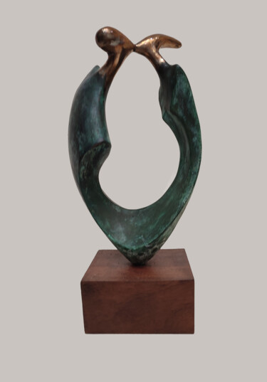 Sculpture titled "Kiss." by Serhii Brylov, Original Artwork, Bronze