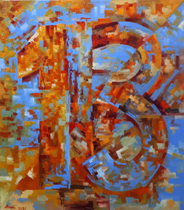 "13" başlıklı Tablo Serhii Voichenko tarafından, Orijinal sanat, Petrol