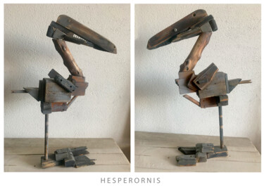 "Hesperornis" başlıklı Heykel Sergii Shkoliar tarafından, Orijinal sanat, Ahşap