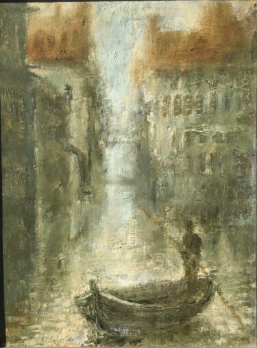 Pintura titulada "Lviv - plenty of wa…" por Sergii Shkoliar, Obra de arte original, Oleo Montado en Bastidor de camilla de m…