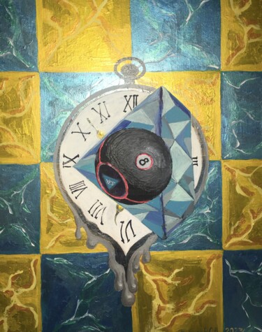 Schilderij getiteld "Time to raise the s…" door Serhiy Borisov, Origineel Kunstwerk, Acryl
