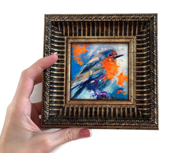 Painting titled "Framed Oil Painting…" by Valerie Serova, Original Artwork, Oil