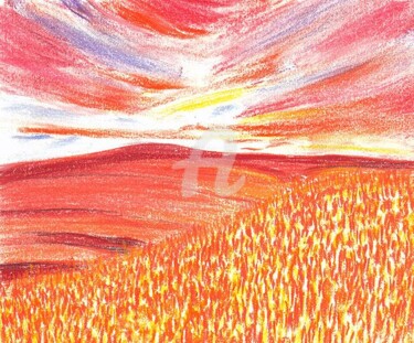 Digital Arts titled "As the sunshine flo…" by Sesha, Original Artwork, Oil