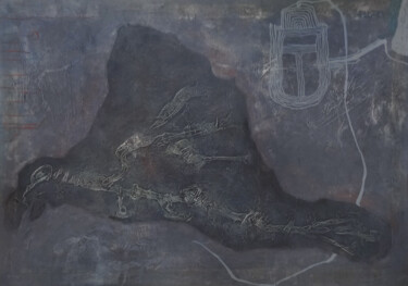 Pittura intitolato "Before civilization…" da Seven E, Opera d'arte originale, Acrilico