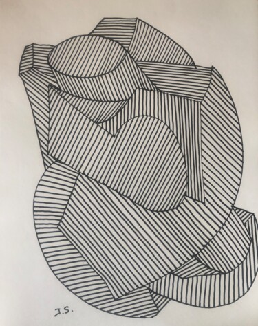 Drawing titled "Signum 8" by Sever, Original Artwork, Marker