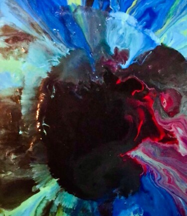 Painting titled "Into the void" by Séverine Pilloud (SEVE Art Visions), Original Artwork, Acrylic