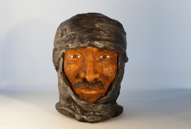 Escultura intitulada "Le bédouin" por Seys Sculpture, Obras de arte originais, Terracota