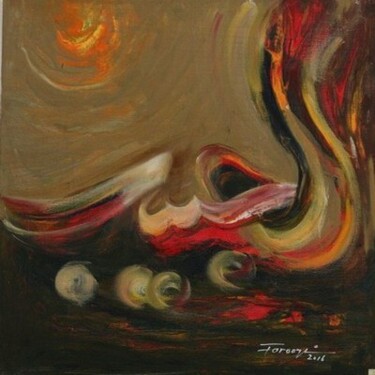 Painting titled "Al-Habib" by Shafique Farooqi, Original Artwork, Oil