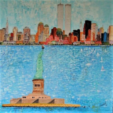 绘画 标题为“New York, Summer of…” 由Shahid Zuberi, 原创艺术品, 丙烯