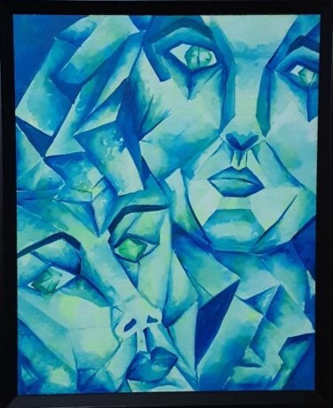 Картина под названием "Realization" - Shamayra Smail, Подлинное произведение искусства, Акрил