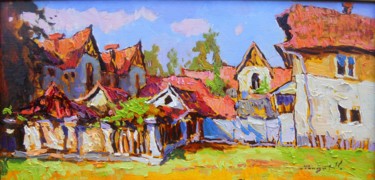 Peinture intitulée "Khust (Czech town!)" par Alexander Shandor, Œuvre d'art originale