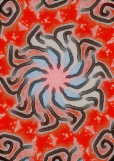 Digital Arts titled "Blossoming Energy" by Shanny Ask Lasasa, Original Artwork, Digital Painting