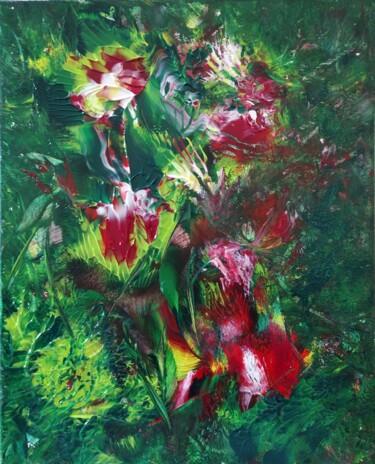 Pintura intitulada "Spring Floral" por Shar'S Art, Obras de arte originais, Acrílico Montado em Armação em madeira