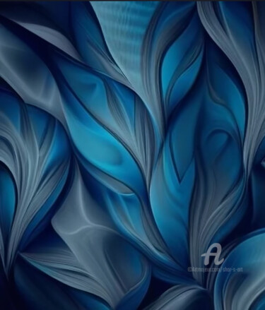 "Blue Jungle" başlıklı Dijital Sanat Shar'S Art tarafından, Orijinal sanat, AI tarafından oluşturulan görüntü