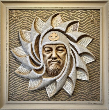 「«Солнце-Спиридонце…」というタイトルの彫刻 Сергей Шарайによって, オリジナルのアートワーク, 紙の張り子