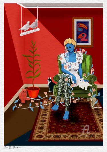 Цифровое искусство под названием "Home sweet home" - Svein Ove Hareide, Подлинное произведение искусства, Цифровая живопись