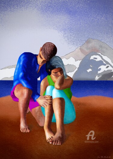 Arts numériques intitulée "Loving support" par Svein Ove Hareide, Œuvre d'art originale, Peinture numérique
