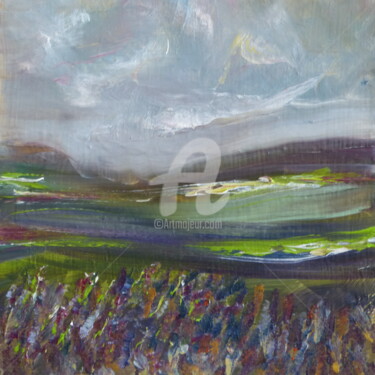 Malerei mit dem Titel "Nuages" von Shelleigh Ocio, Original-Kunstwerk, Öl