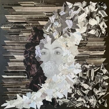 Collages getiteld "Masked" door Sheryl Goodman, Origineel Kunstwerk, Collages