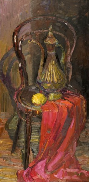 Peinture intitulée "Венский стул" par Vasilii Shikhanov, Œuvre d'art originale