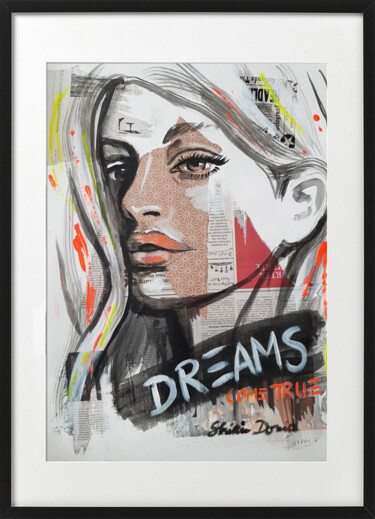 제목이 "DREAMS"인 미술작품 Shirin Donia로, 원작, 아크릴