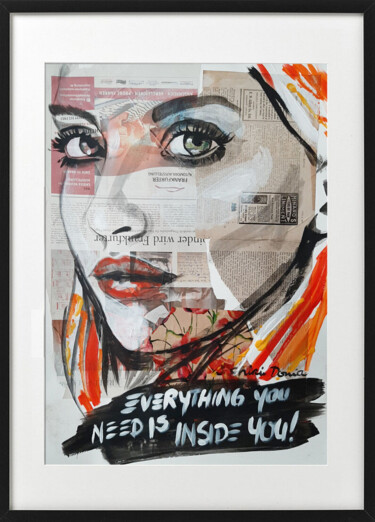 Картина под названием "EVERYTHING YOU NEED" - Shirin Donia, Подлинное произведение искусства, Акрил