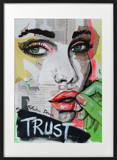 "TRUST 1" başlıklı Tablo Shirin Donia tarafından, Orijinal sanat, Akrilik