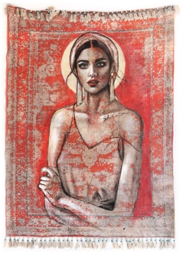 Malarstwo zatytułowany „LUNA” autorstwa Shirin Donia, Oryginalna praca, Akryl
