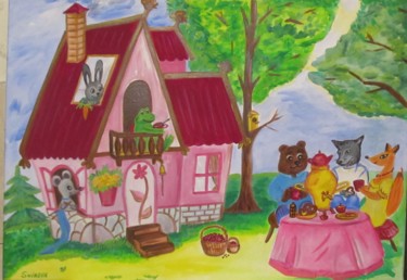 Peinture intitulée "Fairy tale for kids…" par Tatiana Shirova, Œuvre d'art originale, Acrylique