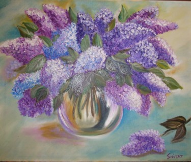 Картина под названием "lilac" - Tatiana Shirova, Подлинное произведение искусства, Масло