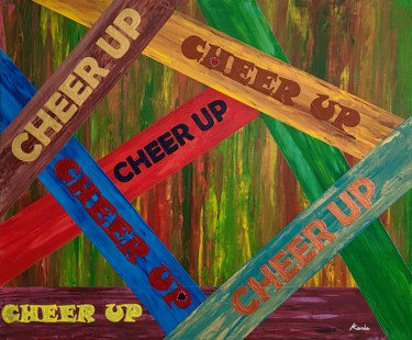 Painting titled "cheer up" by So Hyon Kim, Original Artwork, Acrylic