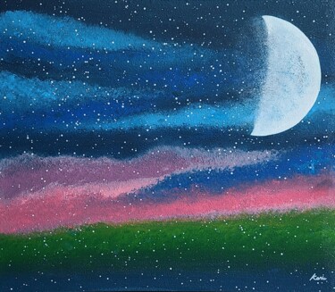 Pintura titulada "midnight" por So Hyon Kim, Obra de arte original, Acrílico