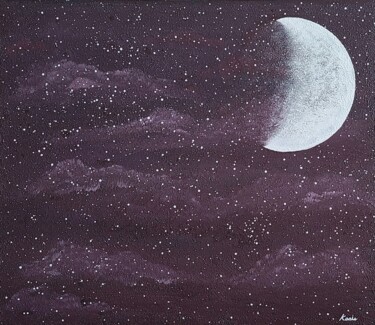 Pintura titulada "midnight purple" por So Hyon Kim, Obra de arte original, Acrílico