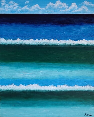 Картина под названием "ocean alive5" - So Hyon Kim, Подлинное произведение искусства, Акрил