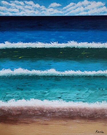 Pintura intitulada "ocean alive4" por So Hyon Kim, Obras de arte originais, Acrílico