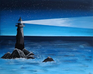 Painting titled "lighthouse1" by So Hyon Kim, Original Artwork, Acrylic