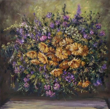 Картина под названием ""Душистыми цветами…" - Tatiana Shmakova, Подлинное произведение искусства, Масло Установлен на Деревя…