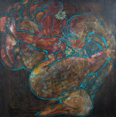 Malerei mit dem Titel "Dance" von Shuren, Original-Kunstwerk, Öl