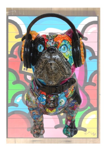 雕塑 标题为“StreetDog” 由Siberil Rey, 原创艺术品, 陶瓷