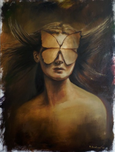 「Love is blindness」というタイトルの絵画 Tatiana Siedlovaによって, オリジナルのアートワーク, オイル