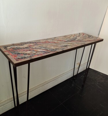 Design mit dem Titel "Console en mosaïque" von Signature Mosaique ®, Original-Kunstwerk, Möbel